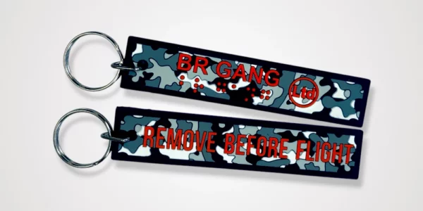 Customized soft PVC key ring with high-definition printing - BR Gang