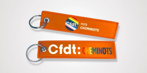 Porte-clés Digital Print personnalisé avec impression haute définition – CFDT Cheminots