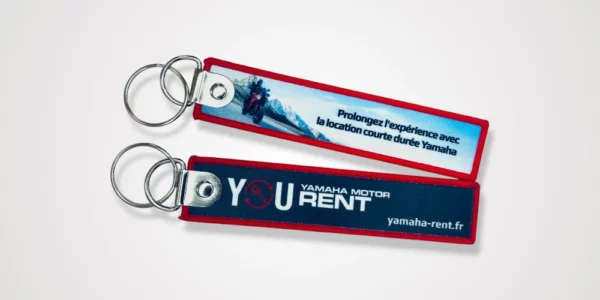 Porte-clés Digital Print personnalisé avec impression haute définition – Yamaha Motor Rent